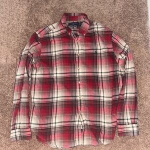 Polo Ralph Lauren Vintage Red and White Plaid Flannel